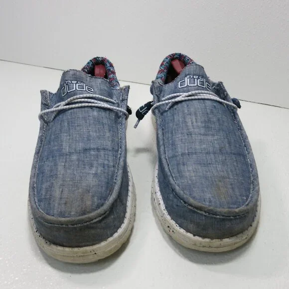 Hey Dude Wally Cloth Casual Comfort Men’s Footwear Oxfords Men's Shoes Size 12 - Picture 4 of 7